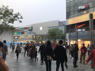 蘋果手機在中國手機市場銷量第一。張國威攝