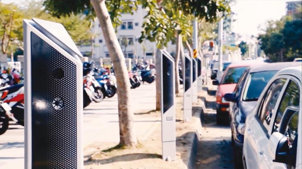 台南市為全國首推「智慧路邊停車計費系統」城市；圖為南市正南五街試辦場域。圖／業者提供