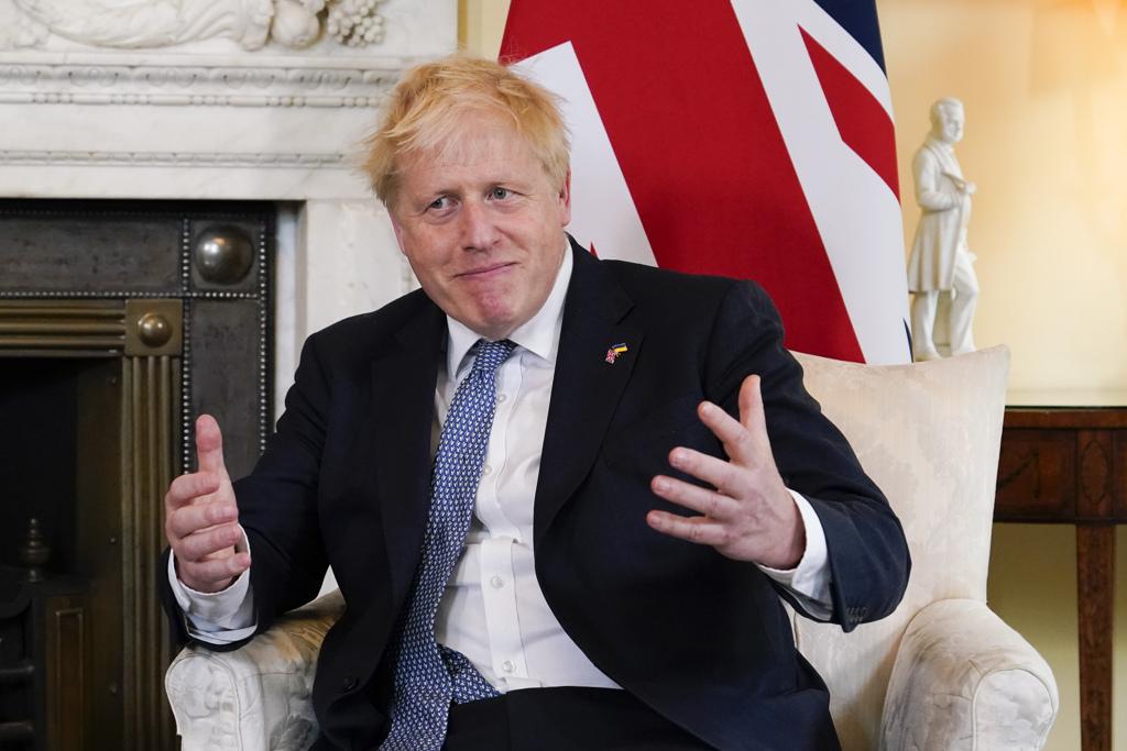 英國首相強生（Boris Johnson）。(圖/美聯社)
