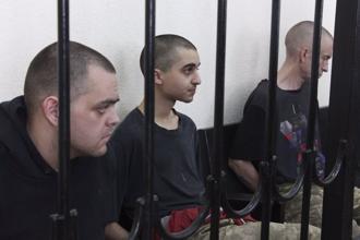 為烏克蘭而戰被俘 3名外籍戰士遭親俄法院判死。（美聯社）