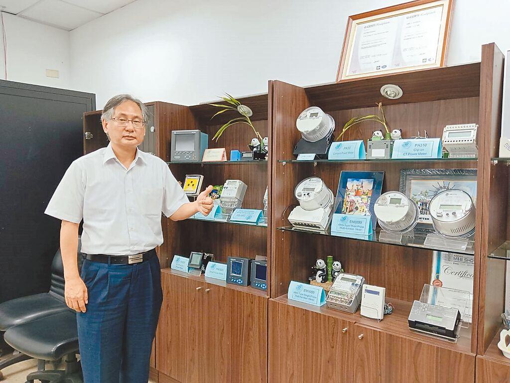 玖鼎電力總經理曾文良。圖／張秉鳳