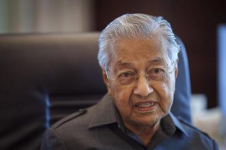 現年97歲的馬來西亞前首相馬哈地。(圖/美聯社)