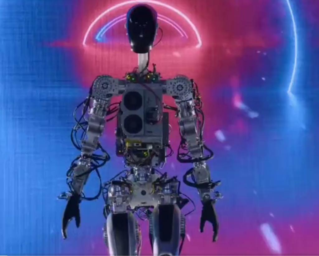 特斯拉人形機器人Optimus。（翻攝/馬斯克推特）