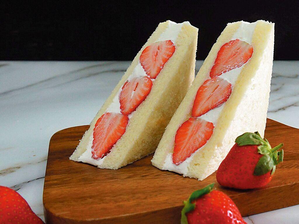 〈草莓皇后〉標榜是草莓和鮮奶油的完美組合，再加上多重的酸甜果香、口感與風味富層次。圖／普諾麵包坊