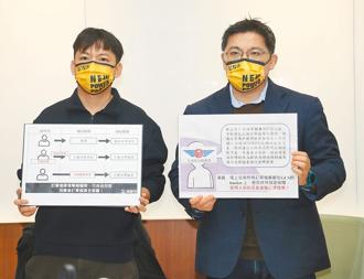 近日個資外洩事件層出不窮，立委邱顯智（右）與科技工程師王景弘（左）6日召開「格上租車訂單資料全裸奔！公路總局還在狀況外？」記者會，說明格上租車超過10萬筆調單資料外洩的始末與處理情形，呼籲政府盡快成立個資專責機關，保障全體國人個人資料安全。（劉宗龍攝）