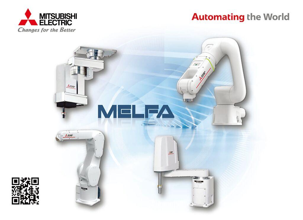 結合三菱電機自家的高性能工廠自動化產品開發出的機械手臂MELFA FR機型，搭配人機介面能增加操作的方便性。圖／攝陽企業提供