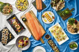 （國泰萬怡酒店MJ Kitchen416起推出「春浪海味祭」，結合各式海鮮風味料理打造美食新體驗。圖／台北國泰萬怡酒店提供）