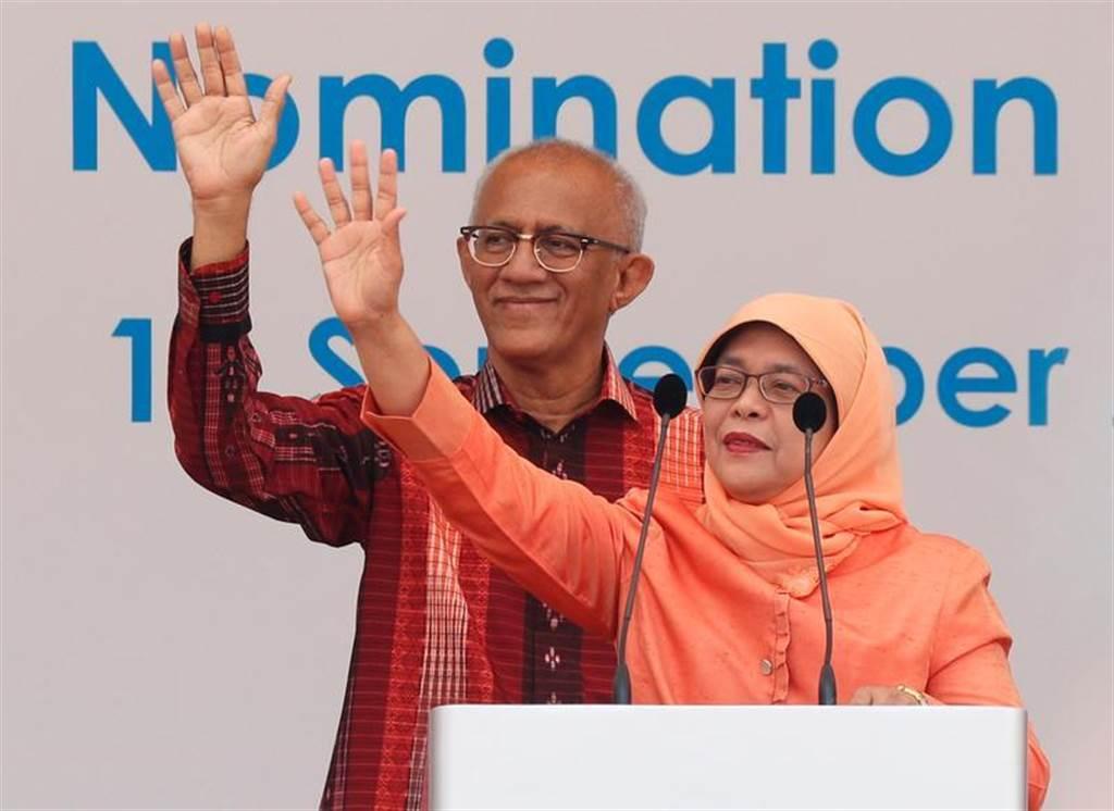 新加坡總統哈莉瑪表示，她經過非常慎重的考慮，決定不尋求連任。（路透社）