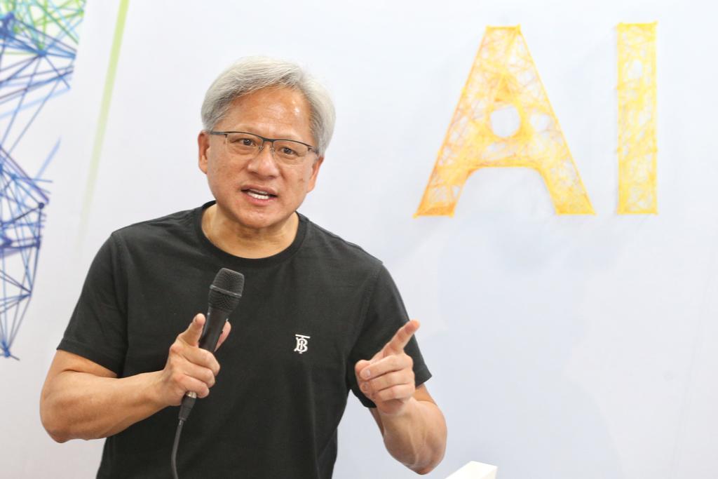 輝達執行長暨創辦人黃仁勳。（資料照,杜宜諳攝）