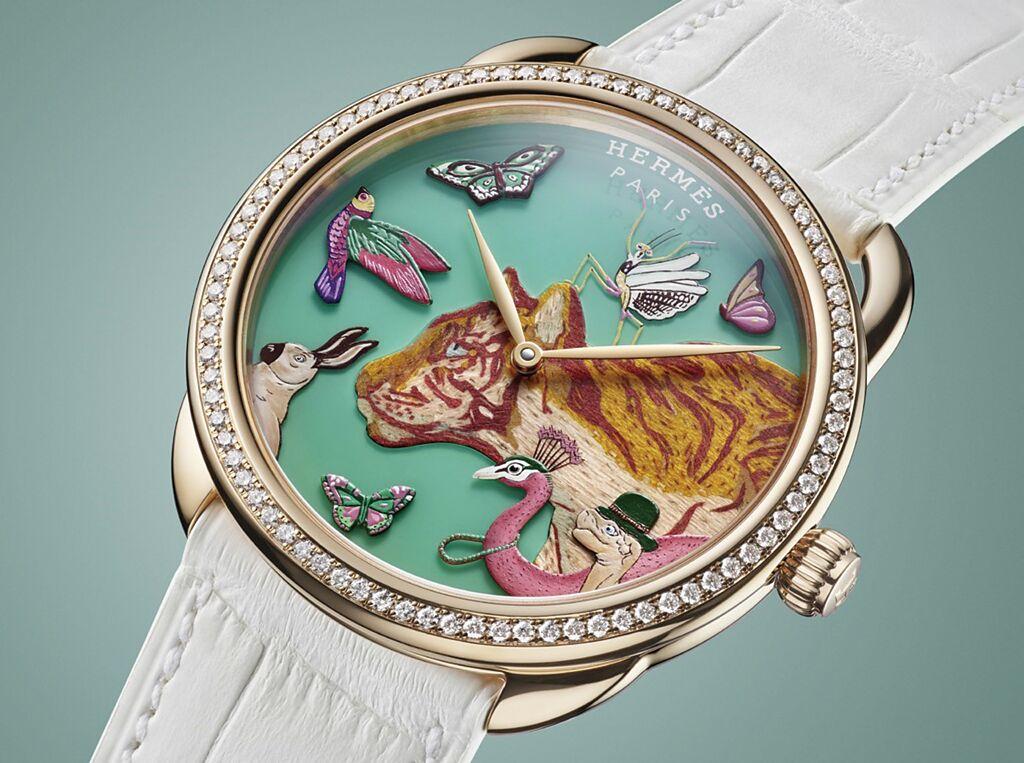 愛馬仕Arceau Hermes Story工藝腕錶。圖／業者提供