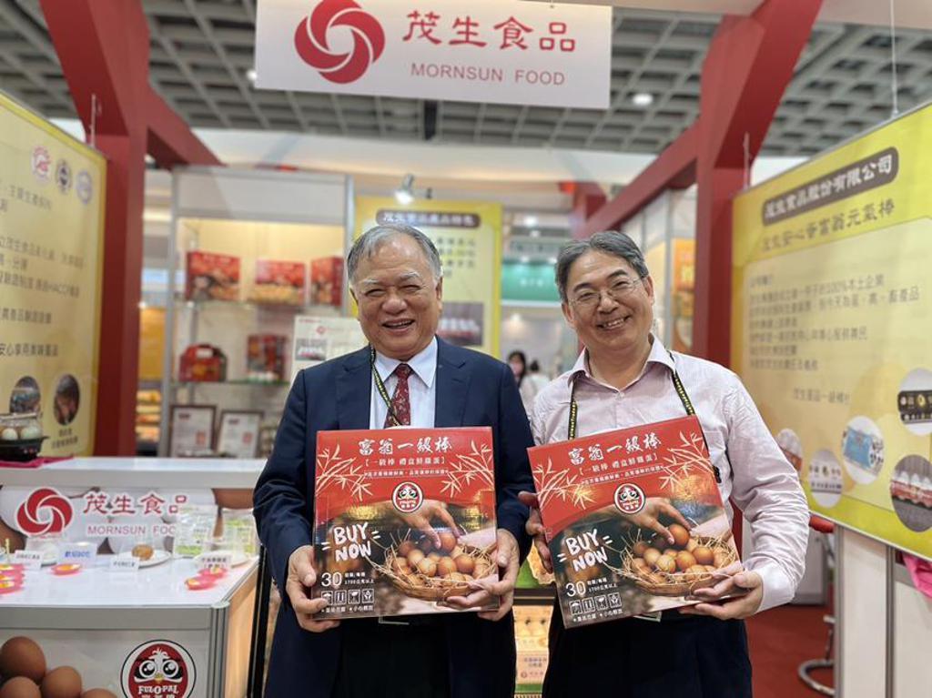 （茂生食品首度大規模參展台北國際食品展，除提高品牌知名度，並配合政府推動洗選蛋品。圖／李麗滿）
