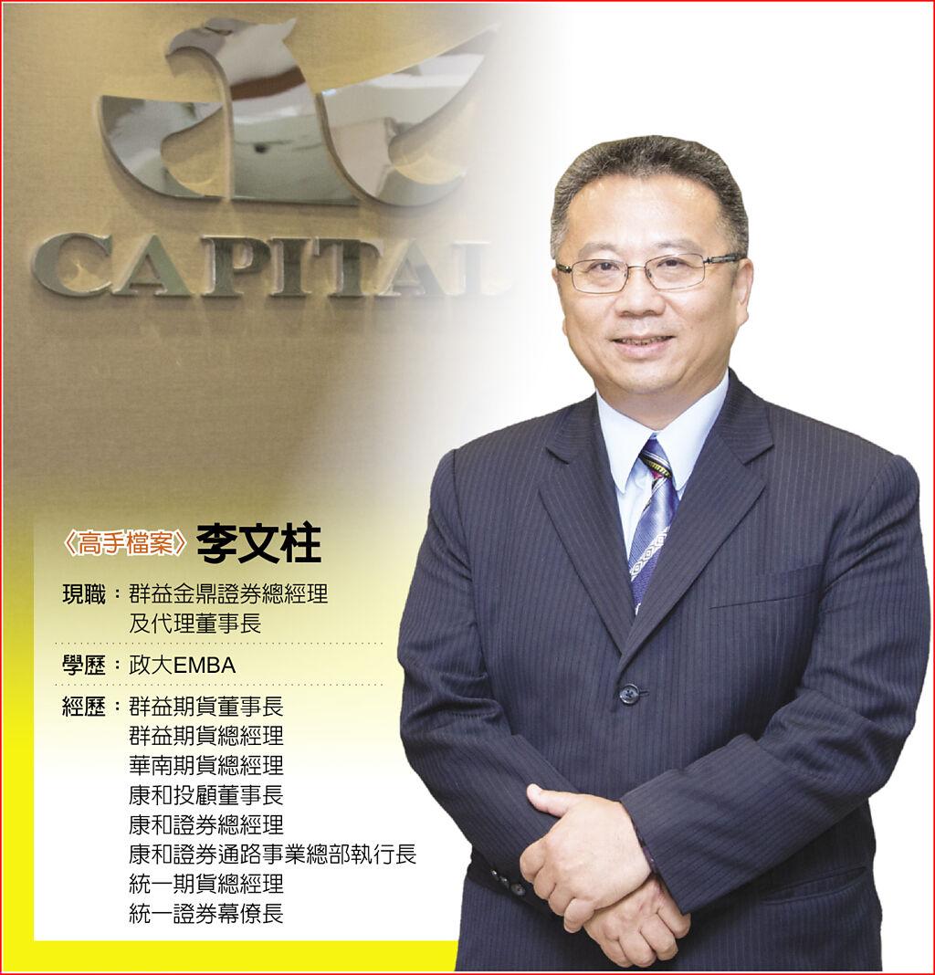 群益金鼎證券總經理李文柱打團體戰提升價值服務- 其他- 旺得富理財網