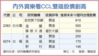 內外資樂看CCL雙雄股價創高