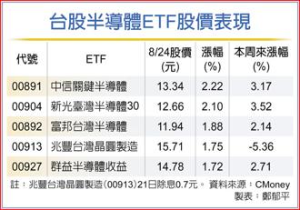 台股半導體ETF股價表現