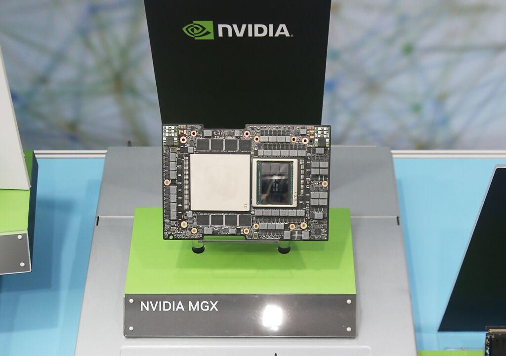 輝達（NVIDIA）H100晶片。　圖／本報資料照片