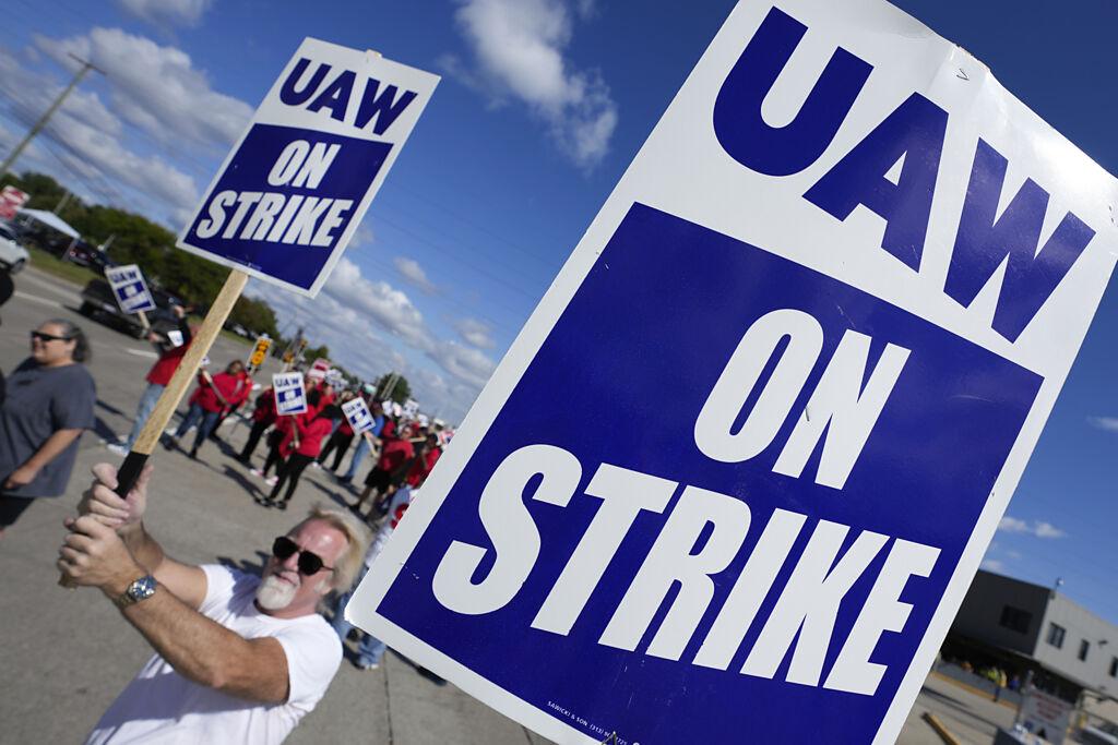 福特避免一周內同時面臨兩起罷工的噩夢；UAW罷工進入第六天。圖／美聯社