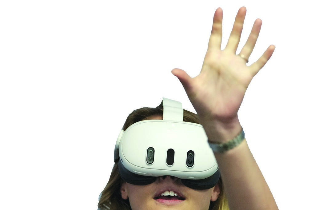 Meta發表頭戴式VR／MR裝置Quest 3。圖／美聯社