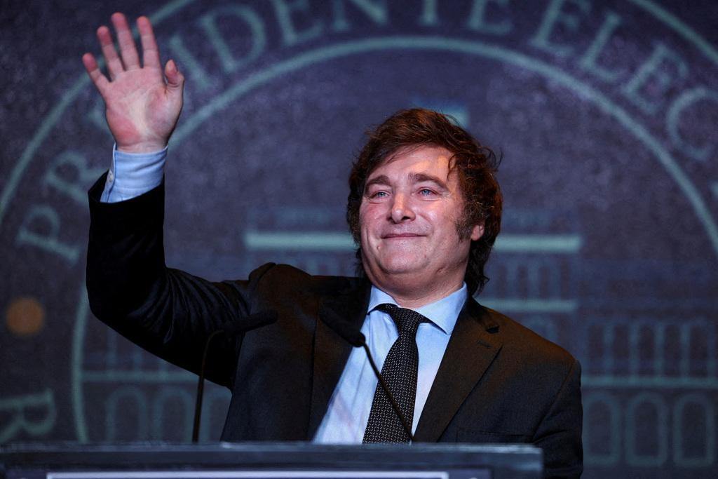 阿根廷新總統米雷伊（Javier Milei）。(圖/ 路透社)