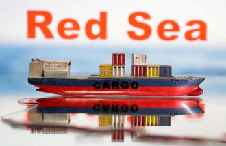 紅海緊張局勢持續，衝擊全球海運，航運成本不斷攀高。（圖／路透社）