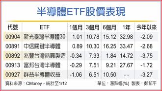 半導體ETF股價表現